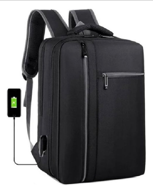 Mochila multifunción impermeable con puerto USB 42x30x15cm